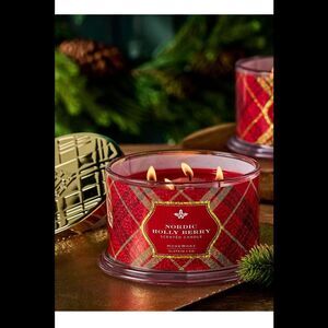 HomeWorx by Slatkin + Co. 18oz Nordic Holly Berry Candle
